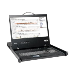 Tripp Lite 16-Port Rack Console VGA KVM Switch w/ 19in LCD 1U TAA - KVM switch - 16 x KVM port(s) - 1 local user - rack-mountable