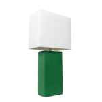 Lalia Home Lexington Table Lamp, 21inH, White/Green