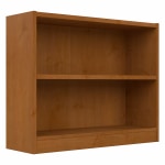 Bush Furniture Universal 30inH 2-Shelf Bookcase, Natural Cherry, Standard Delivery