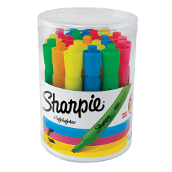 Sharpie Accent Tank-Style Highlighters, Assorted Colors, Pack Of 20