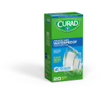 CURAD Waterproof Adhesive Strips, Assorted, Clear, Case Of 24