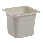 Cambro Camwear GN 1/6 Size 6in Food Pans, 6inH x 6-3/8inW x 7inD, White, Set Of 6 Pans