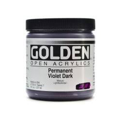 Golden OPEN Acrylic Paint, 8 Oz Jar, Permanent Maroon