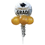 Amscan Congrats Grad Balloon Yard Sign, 28in, Multicolor