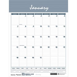 SKILCRAFT Monthly Wall Calendar, 8 1/2in x 11in, Multicolor, January to December