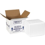 Partners Brand Brand Insulated Shipping Kits, 4 1/2inH x 5inW x 6inD, White, Pack of 8