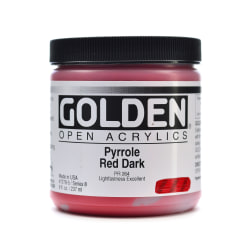 Golden OPEN Acrylic Paint, 8 Oz Jar, Prussian Blue Hue