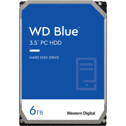 Western Digital Blue WD60EZAZ 6 TB Hard Drive - 3.5in Internal - SATA (SATA/600) - Desktop PC Device Supported - 5400rpm - 2 Year Warranty