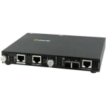 Perle SMI-1110-M2SC05 Gigabit Ethernet Media Converter - 2 x Network (RJ-45) - 1 x SC Ports - Management Port - 1000Base-T, 1000Base-SX - 1804.46 ft - External, Rail-mountable, Rack-mountable, Wall Mountable