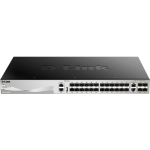 D-Link DGS-3130-30S Ethernet Switch - 2 Ports - Manageable - Gigabit Ethernet - 1000Base-X - 3 Layer Supported - Modular - 24 SFP Slots - Optical Fiber, Twisted Pair - Lifetime Limited Warranty