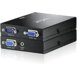 ATEN VE170 Video Console/Extender-TAA Compliant - 1 Input Device - 2 Output Device - 1000 ft Range - 2 x Network (RJ-45) - 1 x VGA In - 2 x VGA Out - WUXGA - 1920 x 1200 - Twisted Pair - Category 5e - Rack-mountable