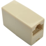 Tripp Lite Straight-Through RJ45 Modular In-Line Coupler (RJ45 F/F), 10 Pack - 10 Pack - 1 x RJ-45 Network Female - 1 x RJ-45 Network Female - White