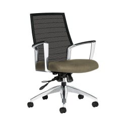 Global Accord Mesh Mid-Back Tilter Chair, 37inH x 25inW x 25inD, Blue Bayou