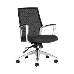 Global Accord Mesh Mid-Back Tilter Chair, 37inH x 25inW x 25inD, Earth