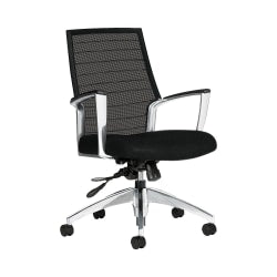 Global Accord Mesh Mid-Back Tilter Chair, 37inH x 25inW x 25inD, Granite Rock