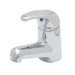 T&S Brass Single-Hole Deck-Mount Single-Lever Faucet, 5in Spout, Chrome