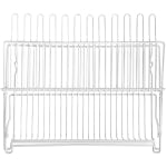 Better Houseware Folding Dish Rack, 10-3/4inH x 12-1/4inW x 18inD, White