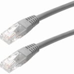 4XEM 35FT Cat5e Molded RJ45 UTP Network Patch Cable (Gray) - 35 ft Category 5e Network Cable for Network Device, Notebook, Computer, Router, Switch, Gaming Console - First End: 1 x RJ-45 Network - Male - Second End: 1 x RJ-45 Network - Male