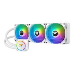 Thermaltake TH360 ARGB Sync - Snow Edition - processor liquid cooling system - (for: LGA1156, AM2, AM2+, LGA1366, AM3, LGA1155, AM3+, LGA2011, FM1, FM2, LGA1150, LGA2011-3, LGA1151, AM4, LGA2066, LGA1200) - copper - 120 mm - white