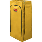 Rubbermaid Commercial Cleaning Cart 34-Gallon Replacement Bags - 34 gal Capacity - 10.50in Width x 16.80in Length - Zipper Closure - Yellow - Vinyl - 4/Carton - Janitorial Cart