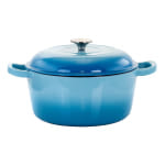 MegaChef 5-Quart Casserole Dish, Blue