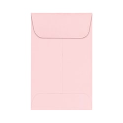 LUX Coin Envelopes, #1, Gummed Seal, Candy Pink, Pack Of 250