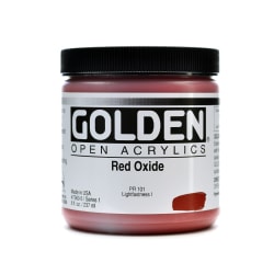 Golden OPEN Acrylic Paint, 8 Oz Jar, Raw Umber