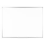 Bi silque Ayda Magnetic Dry-Erase Whiteboard, 48in x 36in, Aluminum Frame With Silver Finish