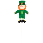 Amscan 190645 St. Patricks Day Medium Yard Stakes, 46inH x 10inW x 2inD, Green, Set Of 2 Stakes