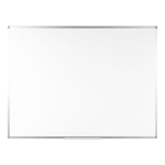 Bi silque Ayda Non-Magnetic Dry-Erase Whiteboard, 18in x 24in, Aluminum Frame With Silver Finish