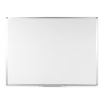 Bi silque Ayda Magnetic Dry-Erase Whiteboard, 24in x 36in, Aluminum Frame With Silver Finish