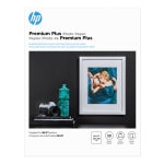 HP Premium Plus Photo Paper for Inkjet Printers, Glossy, Letter Size (8 1/2in x 11in), 80 Lb, Pack Of 50 Sheets (CR664A)