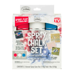 Testors Spray Chalk, 6 Oz, White, Pack Of 3 Cans