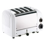 Dualit New Gen 4-Slice Extra-Wide-Slot Toaster, White