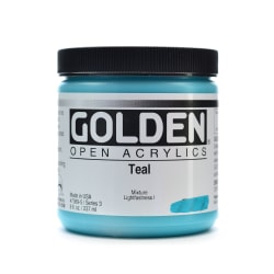 Golden OPEN Acrylic Paint, 8 Oz Jar, Sap Green Hue