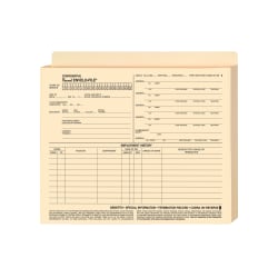 ComplyRight Expanded Employee Record Folders, Legal, 15in x 9 1/2in x 1in, Pack Of 25