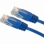 4XEM 35FT Cat5e Molded RJ45 UTP Network Patch Cable (Blue) - 35 ft Category 5e Network Cable for Network Device, Notebook, Computer, Router, Switch, Gaming Console - First End: 1 x RJ-45 Network - Male - Second End: 1 x RJ-45 Network - Male