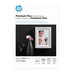 HP Everyday Photo Paper for Inkjet Printers, Glossy, 4in x 6in, 53 Lb, Pack Of 100 Sheets (CR759A)