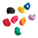 J.R. Moon Pencil Co. Stetro Pencil Grips, 1 1/2in x 1in, Multicolor, 36 Grips Per Pack, Set Of 2 Packs