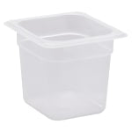 Cambro Translucent GN 1/6 Food Pans, 6inH x 6-3/8inW x 6-15/16inD, Pack Of 6 Containers