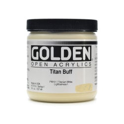 Golden OPEN Acrylic Paint, 8 Oz Jar, Titan Green Pale