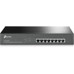 TP-Link 8-Port Gigabit Desktop/Rackmount Switch with 8-Port PoE+ - 8 Ports - Gigabit Ethernet - 1000Base-T - 2 Layer Supported - Power Supply - 9.89 W Power Consumption - 126 W PoE Budget - Twisted Pair - PoE Ports