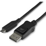 StarTech.com 3.3ft/1m USB C to DisplayPort 1.4 Cable Adapter - 8K/5K/4K USB Type C to DP 1.4 Monitor Video Converter Cable - HDR/HBR3/DSC - USB-C to DisplayPort 1.4 cable with HDR/DisplayHDR/HBR3/DSC/HDCP 2.2/1.4; 8K 60Hz/4K 120Hz/1080p