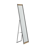 Adesso Albert Rectangle Floor Mirror, 60-1/4in x 13-7/16inW x 14-7/16inD, Black/Natural