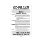 ComplyRight Federal Specialty Posters, Agricultural Minimum Wage, English, 11in x 17in