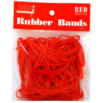 JAM Paper Rubber Bands, Size 33, Red, Bag Of 100 Rubber Bands