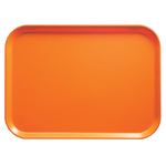 Cambro Camtray Rectangular Serving Trays, 14in x 18in, Orange Pizazz, Pack Of 12 Trays