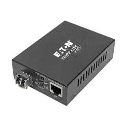 Tripp Lite Gigabit Multimode Fiber to Ethernet Media Converter, POE+ - 10/100/1000 LC, 850 nm, 550 m (1804 ft.) - Fiber media converter - GigE - 10Base-T, 100Base-TX, 1000Base-T - RJ-45 / LC multi-mode - up to 1800 ft - 850 nm