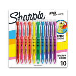 Sharpie Liquid Highlighter, Chisel Tip Highlighters, Assorted Colors, 10 Count