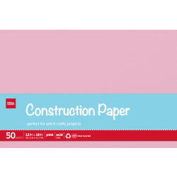 Office Depot Brand Construction Paper, 9in x 12in, 100% Recycled, Bright Blue, Pack Of 50 Sheets